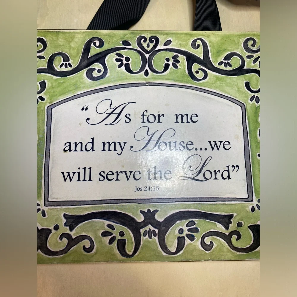 Decorative Plaque with Inspirational Quote With Bow‎